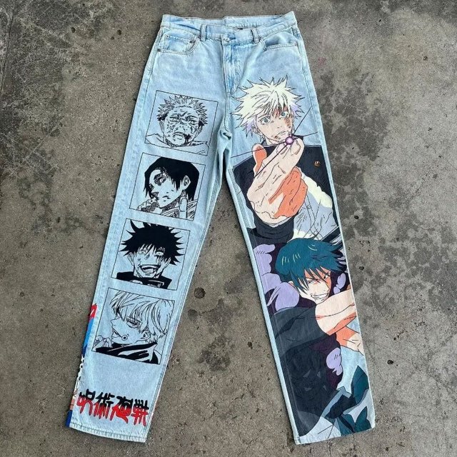 Pantalones de chándal a rayas con cinta para hombre y mujer, pantalón informal con bordado de mariposa Multicolor de alta calidad, a la moda, con cordón