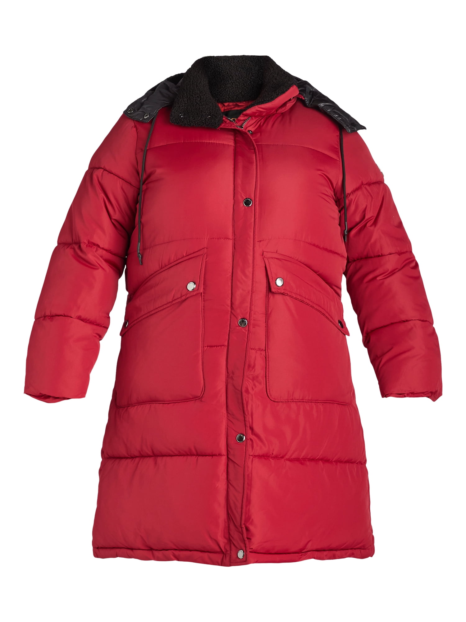 Big Chill Women's and Women's Plus Maxi Puffer Coat with