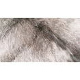 thumbnail image 2 of Natural Classic Calfskin Throw Rug | Natural & light grey | 2'x3', 2 of 4