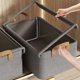 thumbnail image 3 of Foldable Steel Frame Cationic Cloth Clothes Storage Box with Lid Closet Wardrobe Dustproof Organizer, 3 of 5