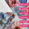 thumbnail image 6 of Flannel Fleece Throw Blanket, Soft Large Throw Blanket, Lightweight Cozy Plush Throw Blanket Fit Sofa Bed, 30"x40", Florals, 6 of 6