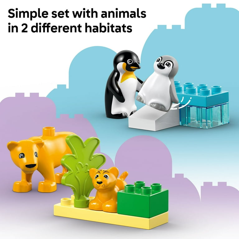 LEGO Wild Animal Families Penguins and Lions Building Toy Playset