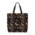 thumbnail image 1 of Easygdp Modern Golden Butterfly Bolsa Tote para Mujer, Bolso de Hombro para Trabajo, Playa, Viajes, Compras y Supermercado, 1 of 7