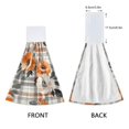 thumbnail image 3 of Yayeee Kitchen Hanging Hand Towels Set of 2 with Loop Bathroom Absorbent Tie Towel, Plaid Floral, 3 of 7