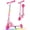 Light Pink, variant on BELEEV Scooter for Kids Ages 6-12, two wheel Kick Scooter for Girls and Boys, Kids Scooter with Light up Wheels , Purple