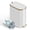 White-J, variant on KSSKSS 2.6 Gallon/10L Slim Stainless Steel Bathroom Trash Can with Lid, Soft-Close Small Garbage Bin for Narrow Spaces, Black