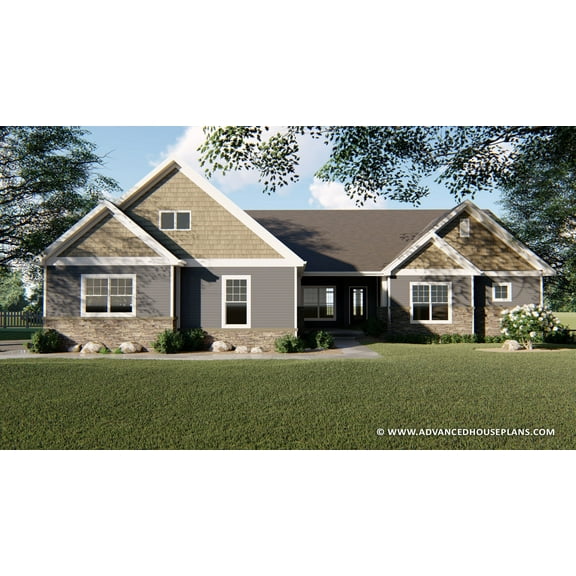 Advanced House Plans: Builder Ready Blueprints | Langley 29511 | 1 Story Plan