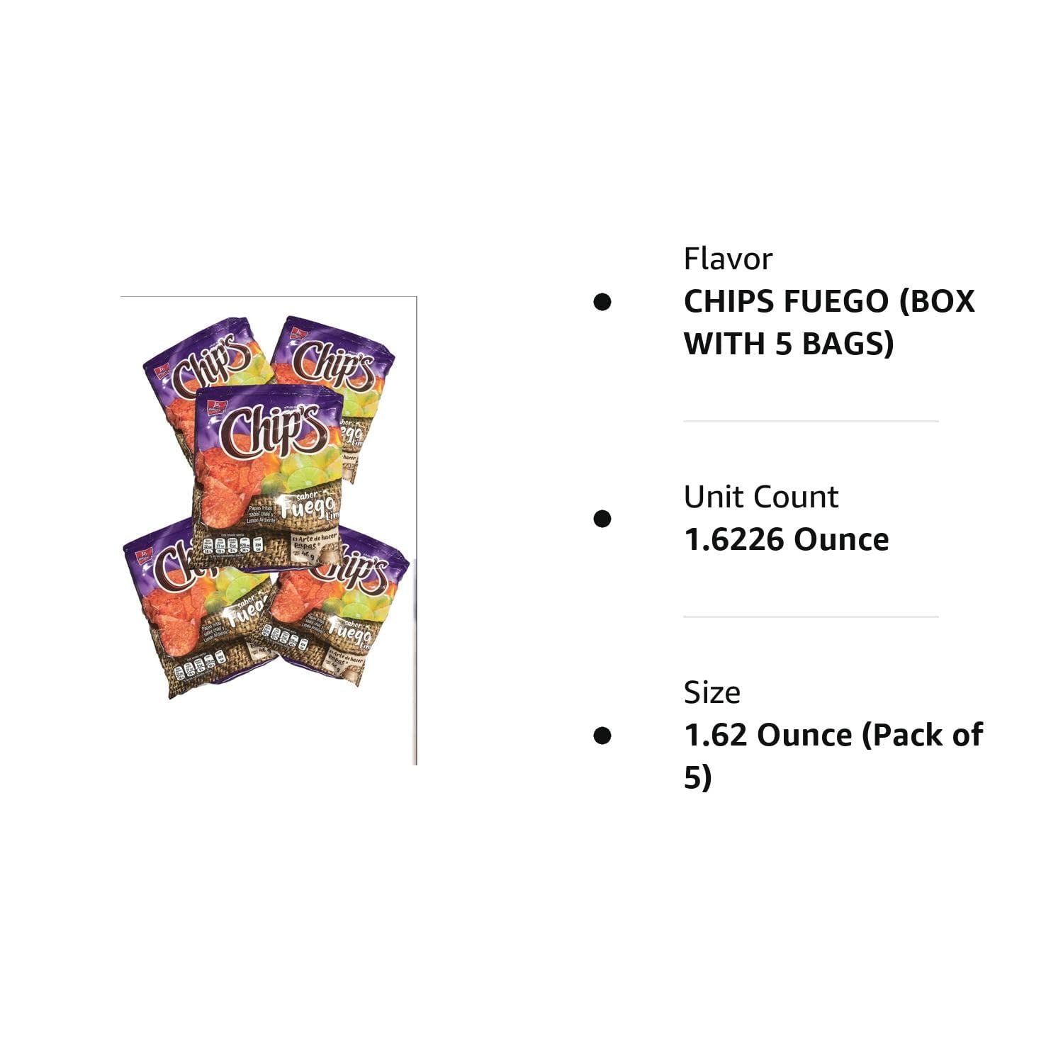 Barcel Chips Fuego- Fire and Lime Flavor