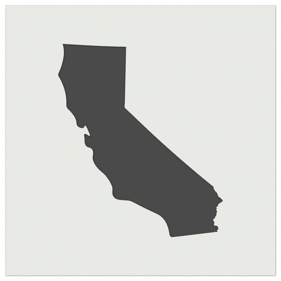 California State Silhouette DIY Cookie Wall Craft Stencil - 5.5 Inch
