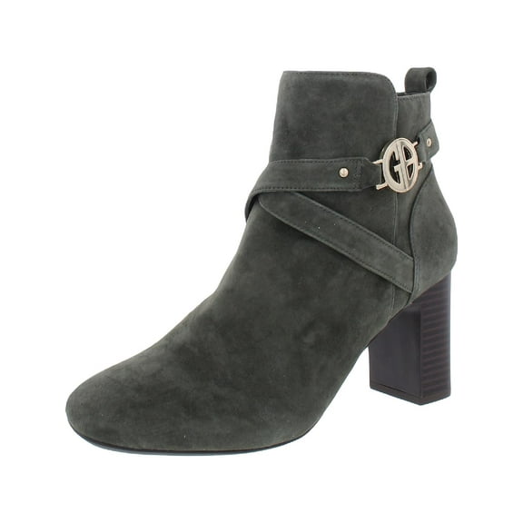 Giani Bernini Womens Evrett  Leather Zipper Booties