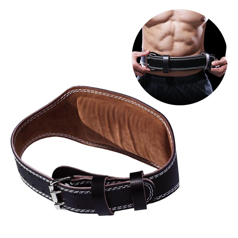  Weight Lifting Belt for Men & Women - 100% Leather Gym Belts  for Powerlifting, Strength Training, Squat Or Deadlift Workout (Color :  Gold, Size : 100-120CM) : Sports & Outdoors