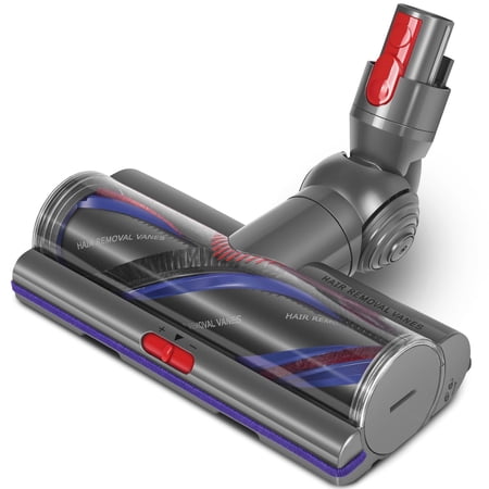 Motorized Floor Brush Head is Capable for Dyson V7, V8, V10, V11 & V15, 100W Anti-Tangle Vacuum Cleaner Attachment with Soft Roller for Hard Floors & Carpet