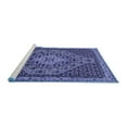 thumbnail image 2 of Ahgly Company Machine Washable Indoor Round Persian Blue Traditional Area Rugs, 5' Round, 2 of 4