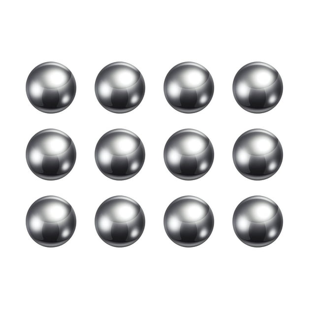 Unique Bargains Boules de Précision 16mm Diamètre G200 201 Acier Inoxydable pour Roulements 12 Pack