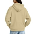 thumbnail image 6 of cocolona Womens Quarter Zip Hoodies Plus Size Casual Textured Hooded Sweatshirt Fall Winter Oversized Hoodie Pullover Fashion Long Sleeve Tops with Pocket, 6 of 7