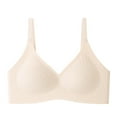 thumbnail image 3 of Lixiuxyad Skin Tone Bra Women's Seamless Bottom Back No Underwire Push Up Bra Small Show Large Vest Bra, 3 of 3