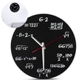 thumbnail image 3 of Reloj de pared con ecuaciones creativas para el aula y el hogar, decoración moderna, deleite matemático, 3 of 8