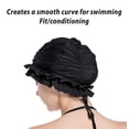 thumbnail image 4 of Swimming Cap Quick-drying Swimming Cap with Ruffled Edges for Women with Long Hair, 4 of 5