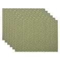 thumbnail image 1 of Design Imports DII Antique Green Textured Twill Weave Placemat 6 Piece, 1 of 4