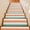 Multicolor, variant on Brown and Blue Gradient Stair Treads Non Slip for Steps Minimalist Navy Blue Ombre Modern 7 Pcs Reusable Adhesive Stair Runner Mats for Dogs Elders Carpet Treads Rugs for Staircase 8x30 In
