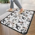 thumbnail image 4 of Schnauzer Dog and Footprints Door Rugs,Washable Non Slip Door Mats Indoor,Decorative Door Mats,Entry Mat Indoor for Entrance,Bedroom,Kitchen,Bathroom,30"x17", 4 of 6