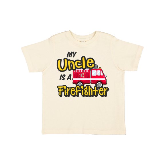 Inktastic My Uncle is a Firefighter with Fire Truck Boys or Girls Toddler T-Shirt
