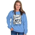 thumbnail image 3 of Smurfs Cartoon Manga Panel Aesthetic Sweatshirt for Men or Women Brisco Brands M, 3 of 6