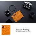 thumbnail image 5 of K&F Concept 46mm Lens Cap Cover, 4-in-1 Center Pinch Lens Cover + Anti-Loss Keeper Leash + Microfiber Cleaning Cloth Kits, 5 of 16