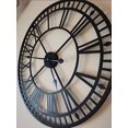 thumbnail image 2 of Weatherproof Garden Clock Retro Roman Numerals Vintage Simple Iron Art Outdoor Clock Battery Operated Silent 40cm, 2 of 4