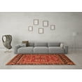 thumbnail image 3 of Ahgly Company Indoor Square Oriental Orange Industrial Area Rugs, 8' Square, 3 of 4
