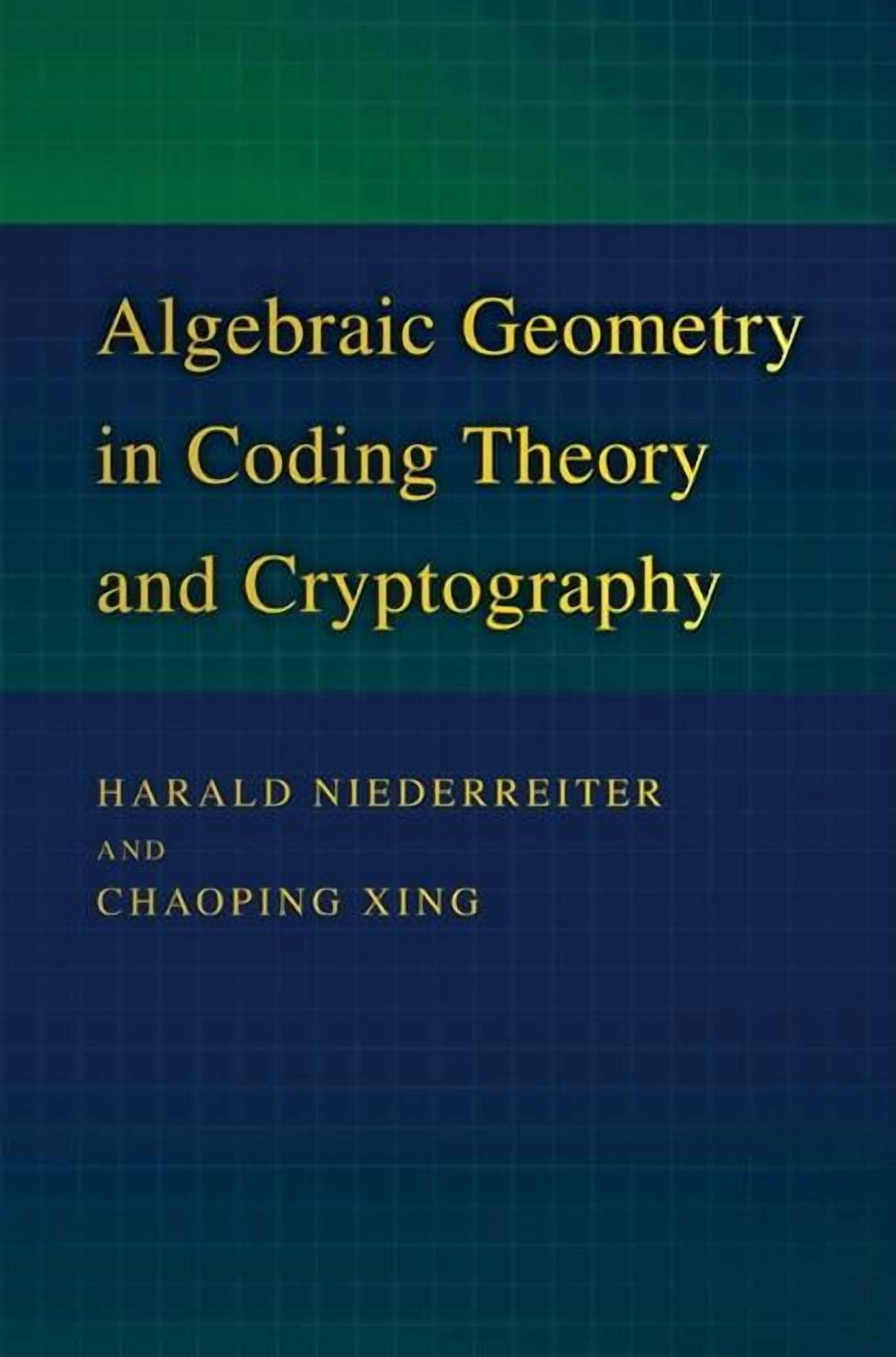 Algebraic Geometry in Coding Theory and Cryptography, (Hardcover)