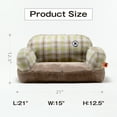 thumbnail image 4 of Mewoofun Pet Couch Bed, Washable Cat Beds for Medium Small Dogs & Cats, Durable Dog Beds with Non-Slip Bottom, Fluffy Cat Couch,Vintage Green, 4 of 8