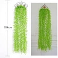 thumbnail image 7 of ZOELNIC 6pcs Artificial Vines Fake Greenery Garland Willow Leaves Stems Hanging for Wedding Party Home Garden Wall Decoration (Green), 7 of 7