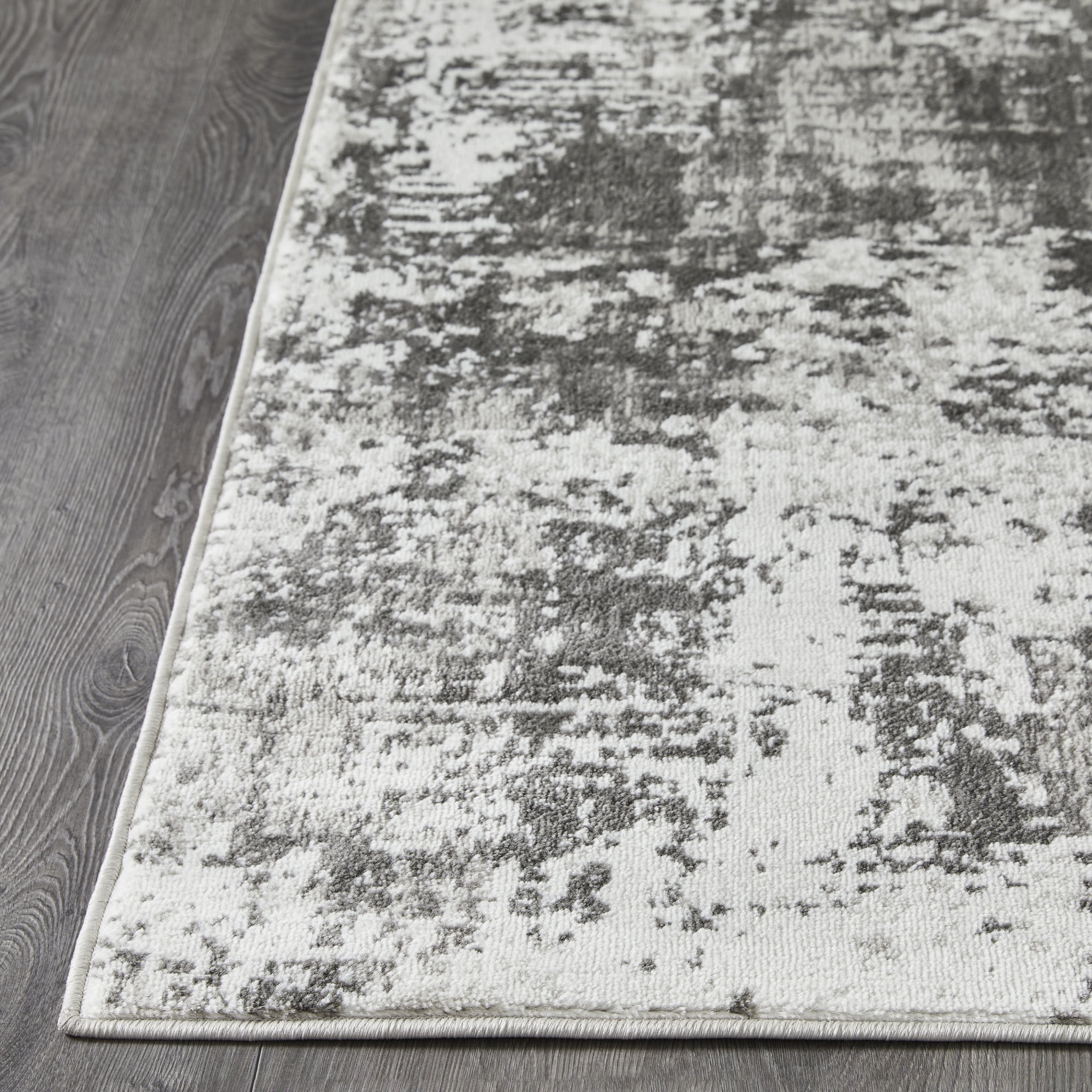 Loomaknoti Rhane Alelone 5' x 7' Gray Abstract Indoor Area Rug