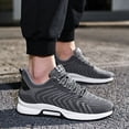 thumbnail image 2 of Couple Men's Elevator Shoes Men's Casual Mesh Trainers Lightweight Breathable Lace Up Sports Shoes With Hidden Lift Heel For Men 10 Cm, 2 of 7