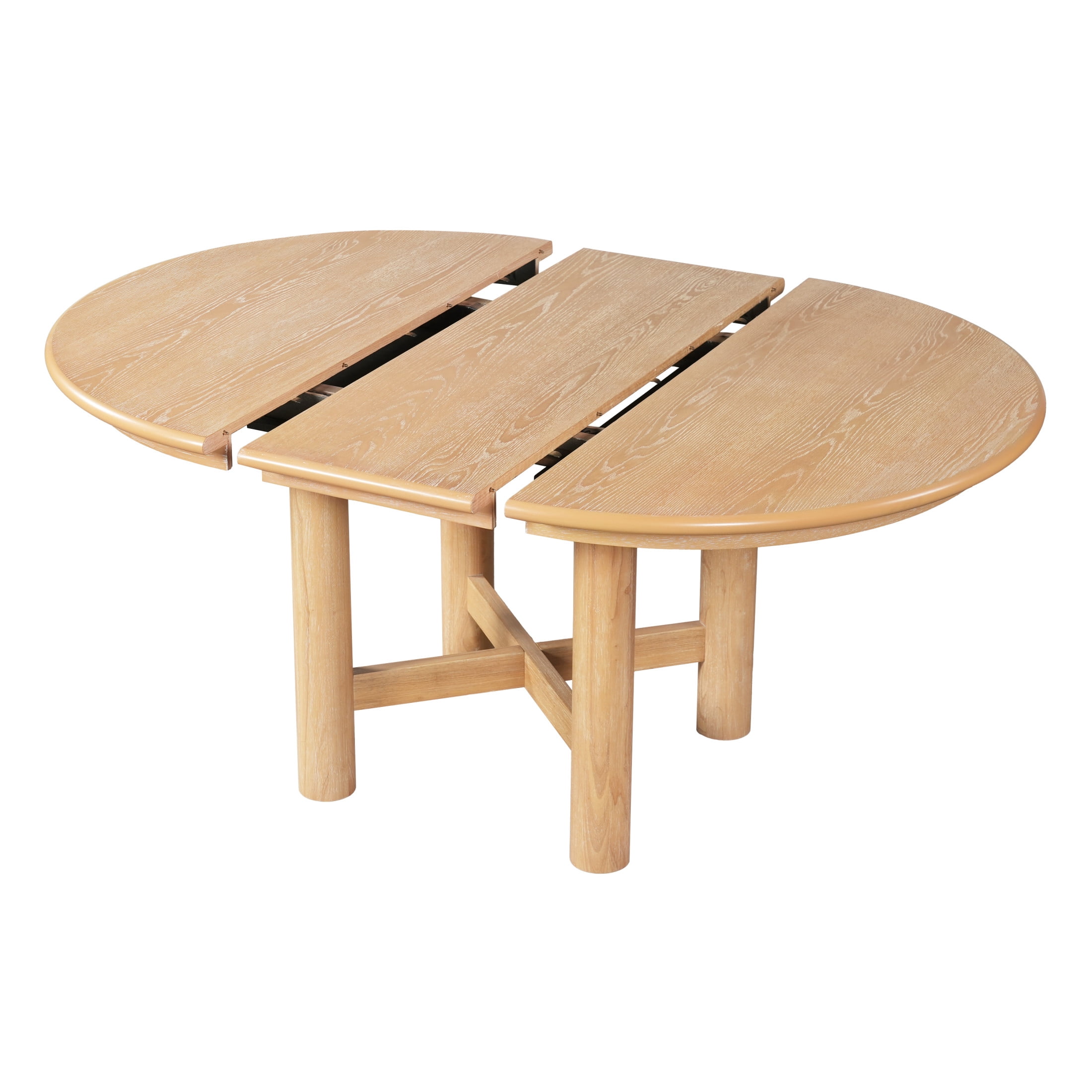 Christopher Knight Home Extendable Oval Dining Table with Removable Leaf, Seats 4-6 People, Natural