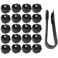 thumbnail image 1 of Juego de 20 tapas para tuercas de rueda de 17 mm con juego de herramientas de extracción negras, cubiertas universales para tuercas de neumáticos de coche Kuyhfg Bienvenido a Kuyhfg, 1 of 5