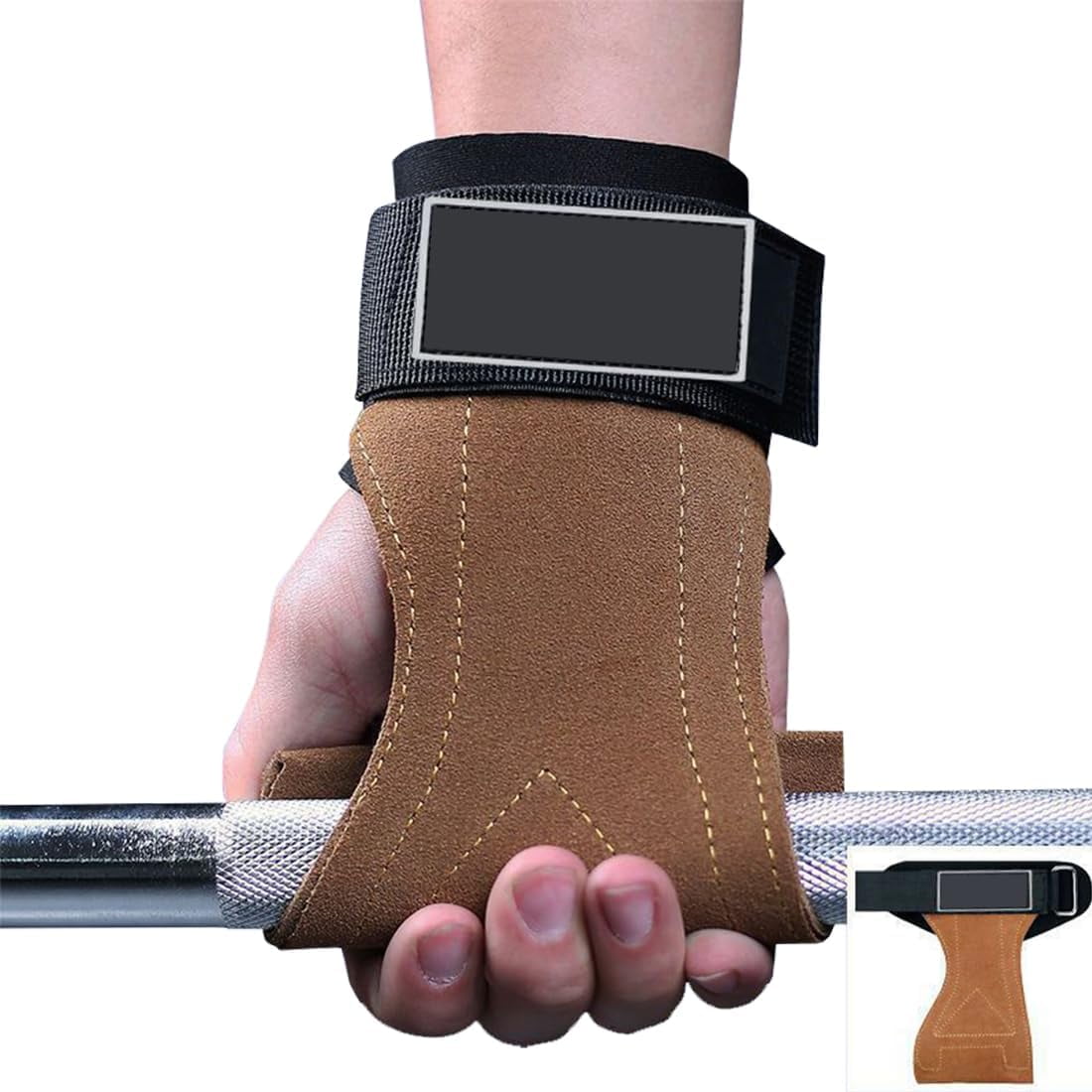 Sangles De Levage En 8 Rembourrées – Sangles Poignet Coton Double Boucle, Musculation Soulevé De Terre Homme Femme