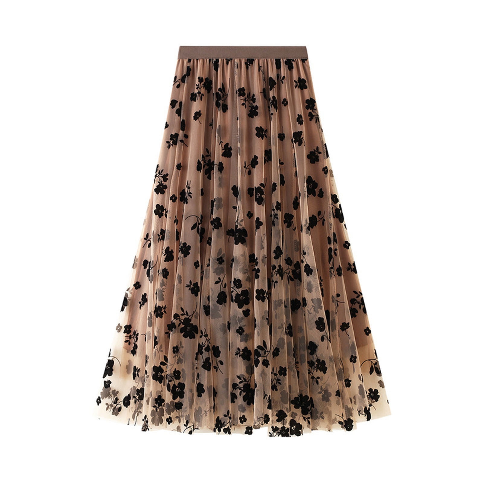 Long tulle top skirt 3d