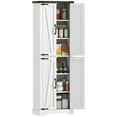 thumbnail image 1 of HOMCOM 72" Pantry Cabinet, Kitchen Storage Cabinet for Dining Room, White, 1 of 10