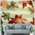 thumbnail image 4 of Patifu Leaves Stripes Tapestry Wall Hanging Unique Style Graphic Tapestries Home Wall Decor Art Living Room Bedroom Apartment Farmhouse Dorm 40x30inch, 4 of 6