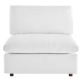 thumbnail image 3 of Modway Commix Down Filled Overstuffed Performance Velvet Armless Chair, White, 3 of 8