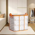 thumbnail image 5 of Large Capacity Clear Pvc Storage Bag for Clothes Quilts & Moving | Waterproof & Dustproof Organizer with Zipper | 1-Pack, 5 of 6