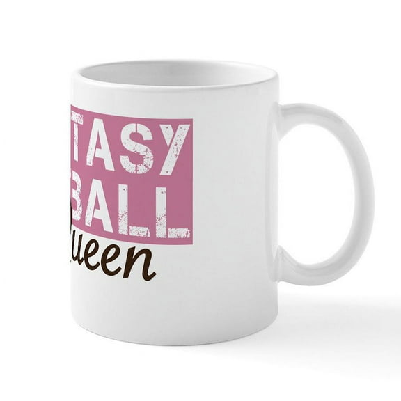 CafePress - Fantasy Football Queen Mug - 11 oz Ceramic Mug - Novelty Coffee Tea Cup