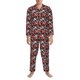 thumbnail image 3 of Fotbe Graffiti Valentine Day Pijama de Hombre con Estampado de Manga Larga, Conjunto de 2 Piezas, Ropa de Dormir Suave y Cómoda con Bolsillos-Small, 3 of 7
