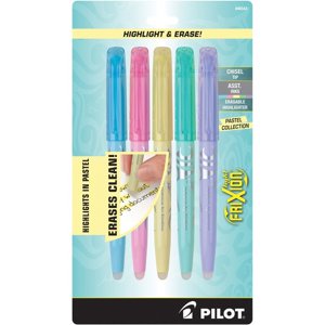 Pilot FriXion Light Erasable Highlighters, 5 Color Set