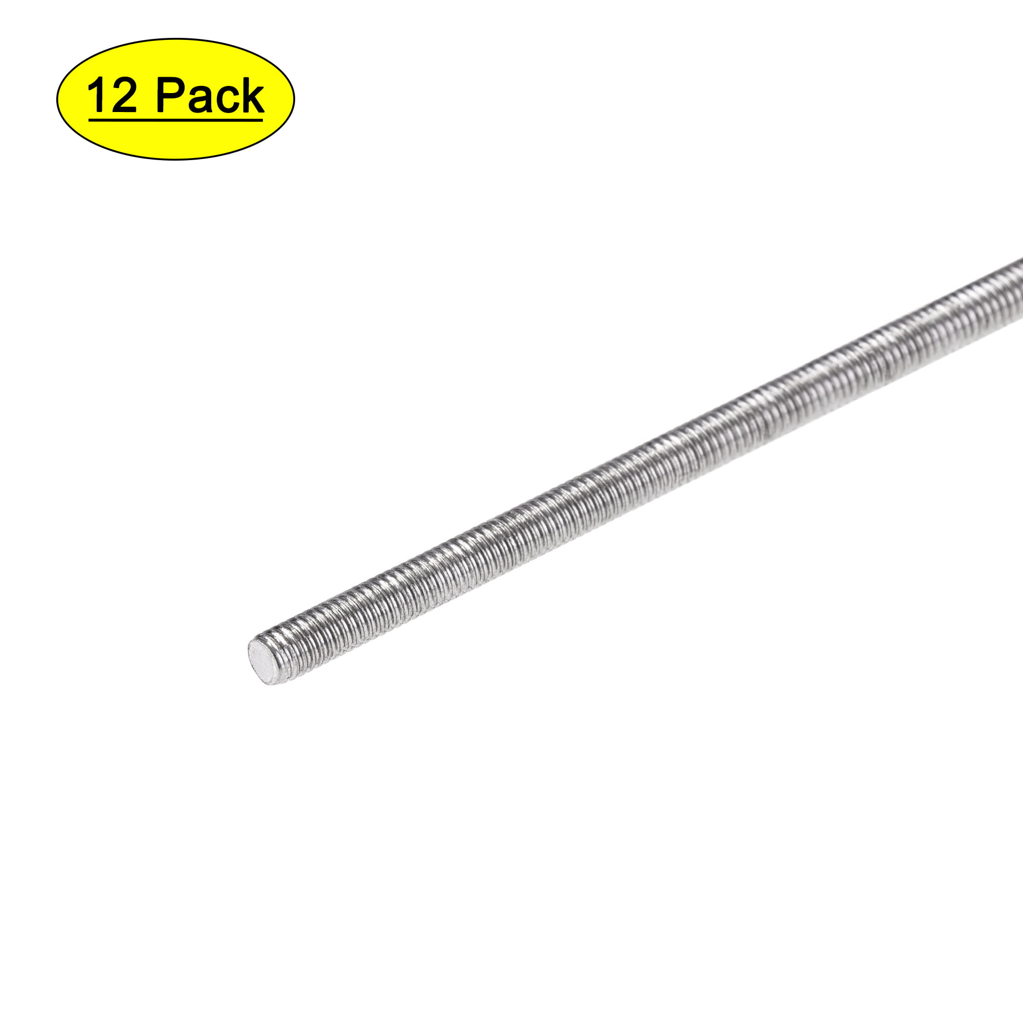 Right Hand Threads 304 Stainless Steel uxcell M12 x 500mm Fully Threaded Rod 