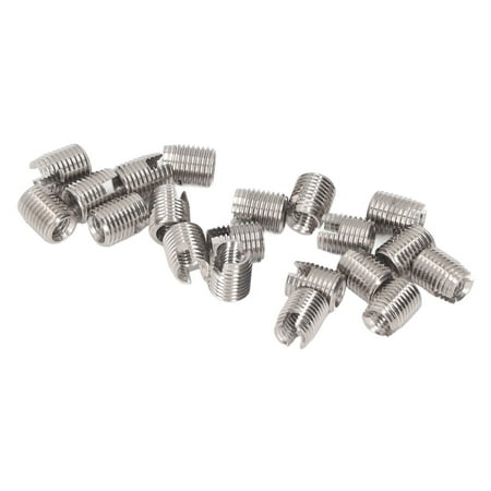 

20Pcs Self Tapping Threaded Inserts 302 Stainless Steel Slotted Female Male Thread Metal Screw Insert M3x0.5 M5x0.5 L6
