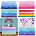 thumbnail image 4 of sunsanly Table Skirt for Rectangle And Round Table Multi-layer Ruffle Reusable Gradient Rainbow Color Beach Parties Ceremony Birthday Party Decoration Table Skirt, 4 of 8