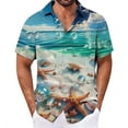 thumbnail image 3 of DIOAZUD Men's Hawaiian Button up Shirt Short Sleeve T-Shirts Big and Tall Lightweight Button Down Shirts for Travel, 3 of 7